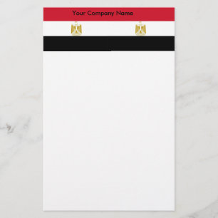 Stationery with Flag of Egypt