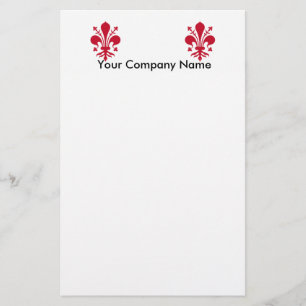 Stationery with Flag of Florence, Italy