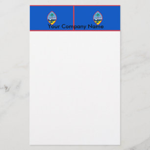 Stationery with Flag of Guam