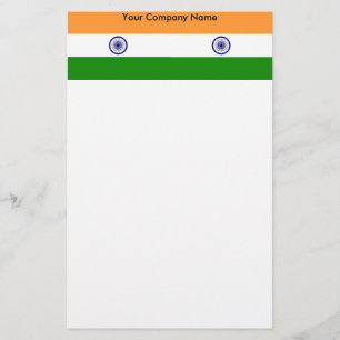 Stationery with Flag of India