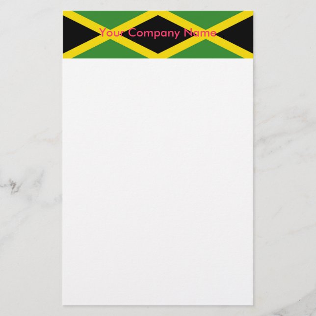 Stationery with Flag of Jamaica (Front)