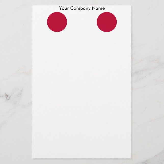 Stationery with Flag of Japan (Front)