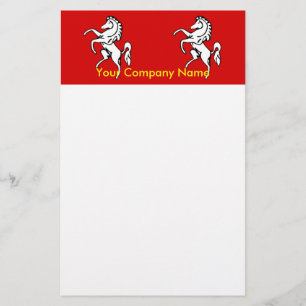 Stationery with Flag of Kent, England