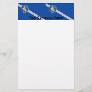Stationery with Flag of Las Vegas, Nevada, USA