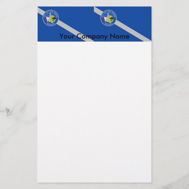 Stationery with Flag of Las Vegas, Nevada, USA (Front)