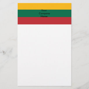 Stationery with Flag of Lithuania