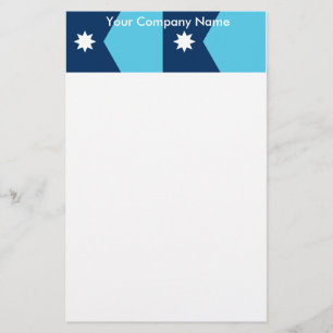 Stationery with Flag of Minnesota, USA