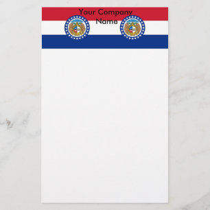 Stationery with Flag of Missouri