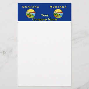 Stationery with Flag of Montana