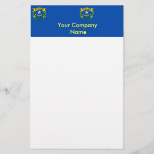 Stationery with Flag of Nevada