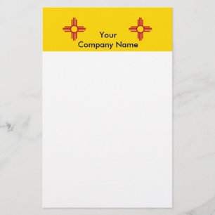 Stationery with Flag of New Mexico