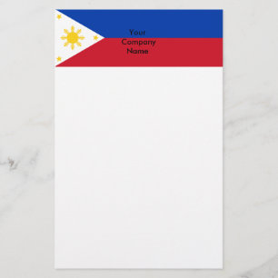 Stationery with Flag of Philippines