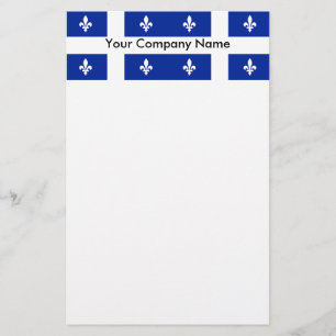Stationery with Flag of Quebec, Canada