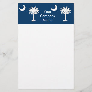 Stationery with Flag of South Carolina