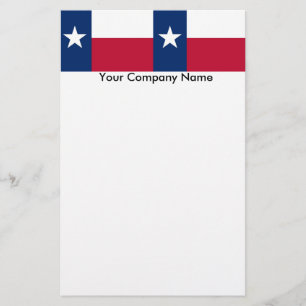 Stationery with Flag of Texas