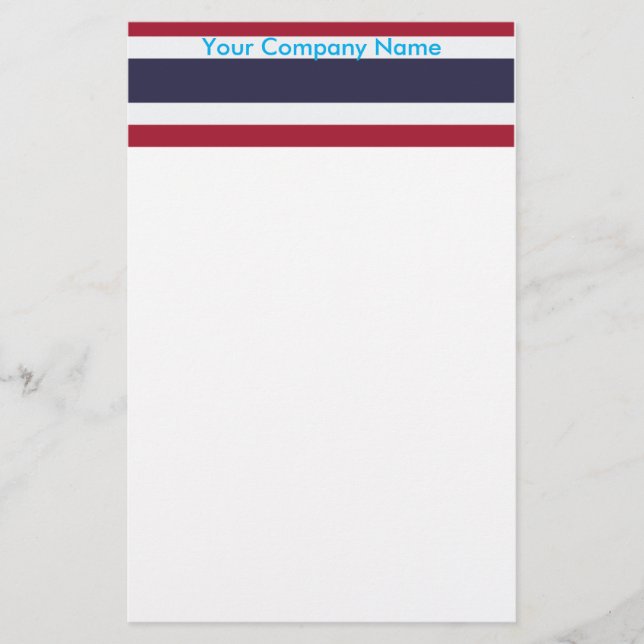 Stationery with Flag of Thailand (Front)
