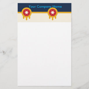 Stationery with Flag of Tulsa, Oklahoma