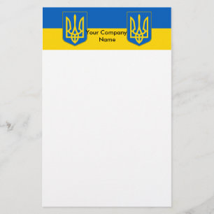 Stationery with Flag of Ukraine