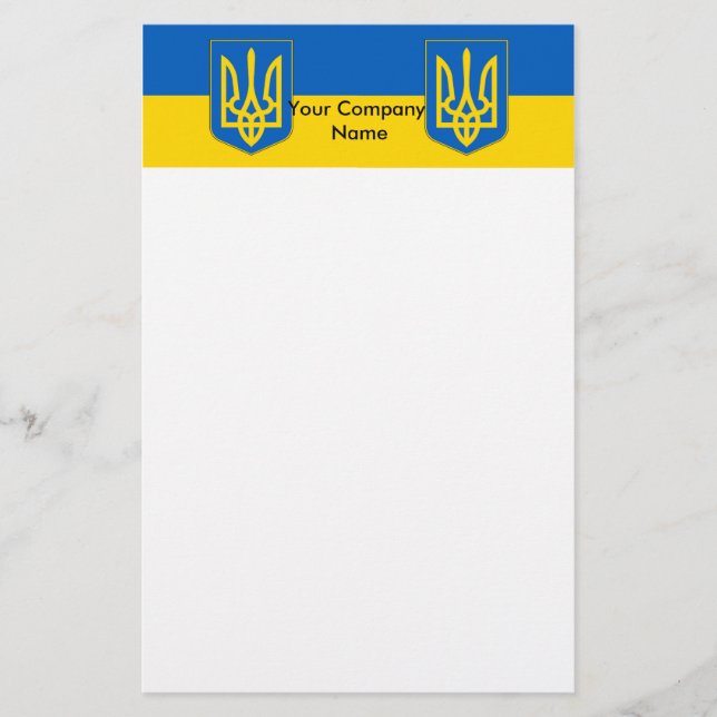 Stationery with Flag of Ukraine (Front)