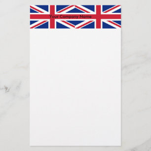 Stationery with Flag of United Kingdom