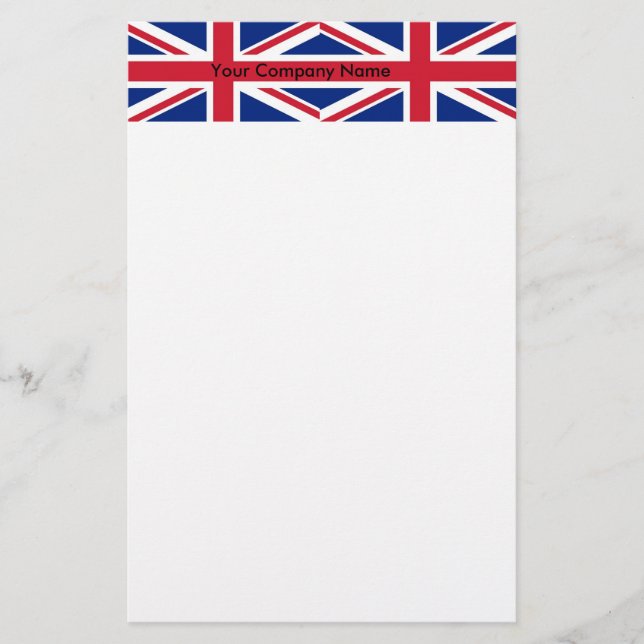 Stationery with Flag of United Kingdom (Front)
