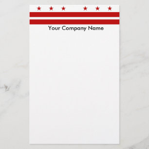 Stationery with Flag of Washington DC