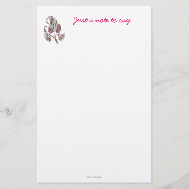 Stationery with rosebuds (Front)