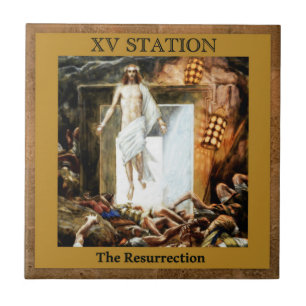Stations of the Cross #15 of 15 The Resurrection Tile