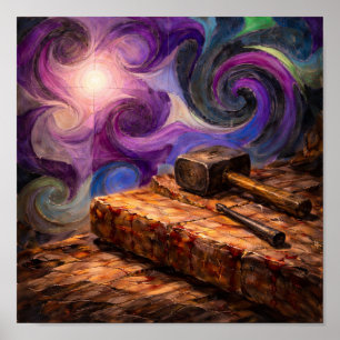 Stations of the Cross: Nailed to the Cross Poster