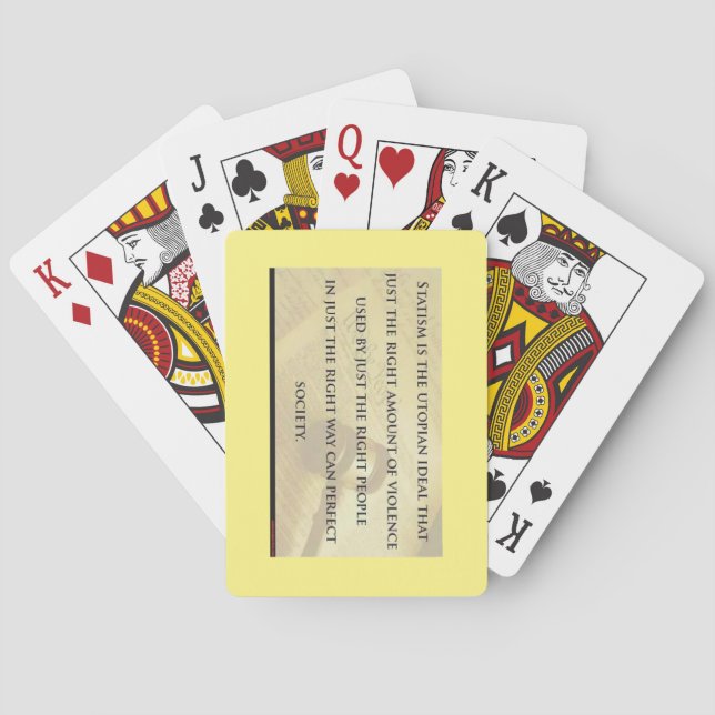 Statism Troubles Playing Cards (Back)