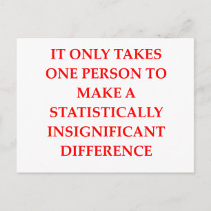 STATISTIC POSTCARD