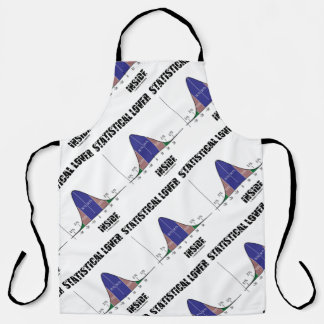 Statistical Lover Inside Bell Curve Geek Humour Apron