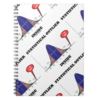 Statistical Outlier Inside Bell Curve Humour Notebook