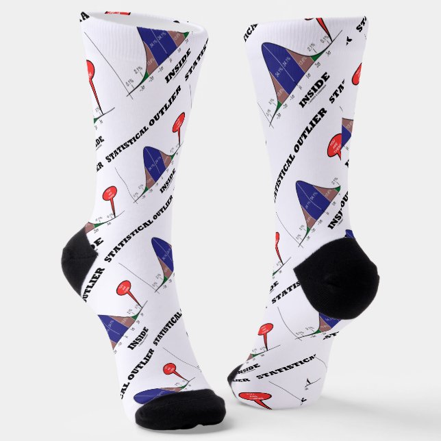 Statistical Outlier Inside You Are There Humour Socks (Angled)
