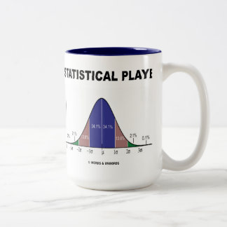 Statistical Player (Bell Curve Attitude) Two-Tone Coffee Mug