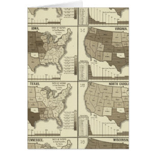 Statistical United States lithographed maps
