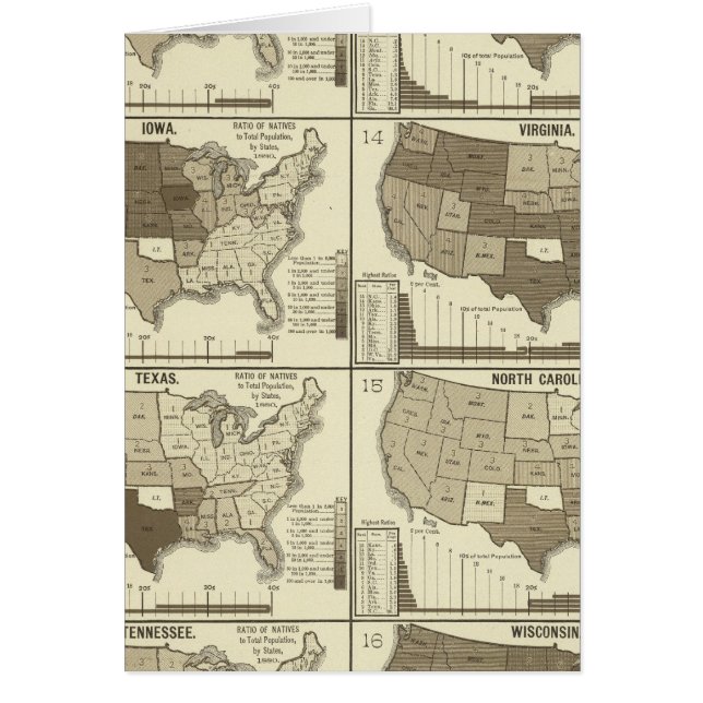 Statistical United States lithographed maps (Front)