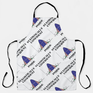 Statistically Confident Inside Bell Curve Humour Apron