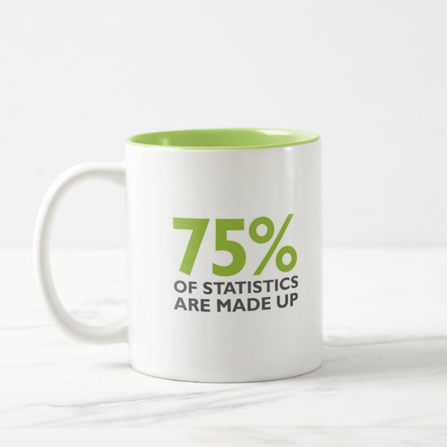 Statistically speaking Two-Tone coffee mug (Left)