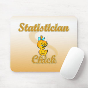 Statistician Chick Mouse Mat