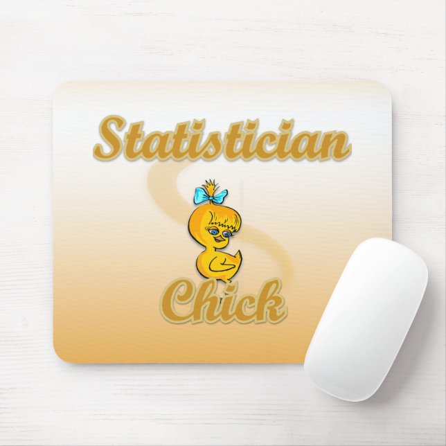 Statistician Chick Mouse Mat (With Mouse)