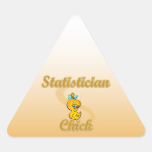 Statistician Chick Triangle Sticker