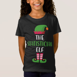 Statistician Elf Family Matching Christmas Pajama T-Shirt