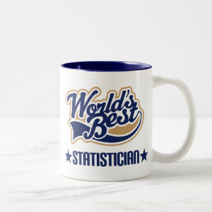 Statistician Gift (Worlds Best) Two-Tone Coffee Mug