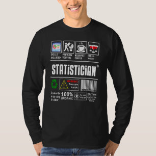 Statistician Label Skills Problem Solving Coffee W T-Shirt