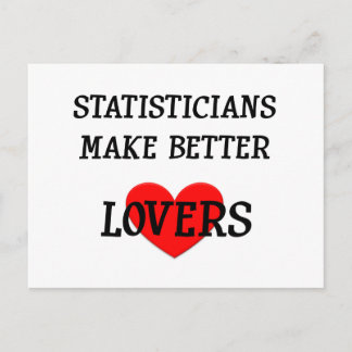 Statisticians Make Better Lovers Postcard