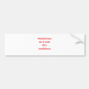 statistics bumper sticker