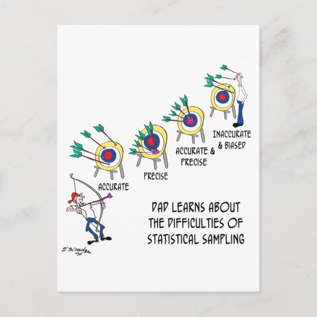 Statistics Cartoon 9225 Postcard (Front)