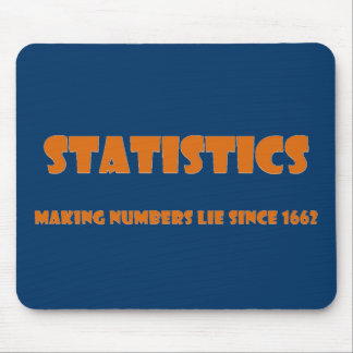 Statistics help people make numbers lies mouse mat