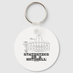 Statistics In A Nutshell (Stats Cheat Sheet) Key Ring